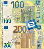 yeni 100 ve 200 euro